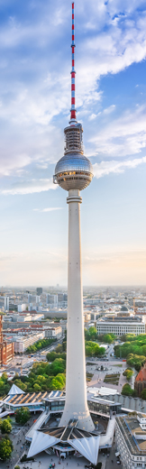 Panoramic view at berlin city center